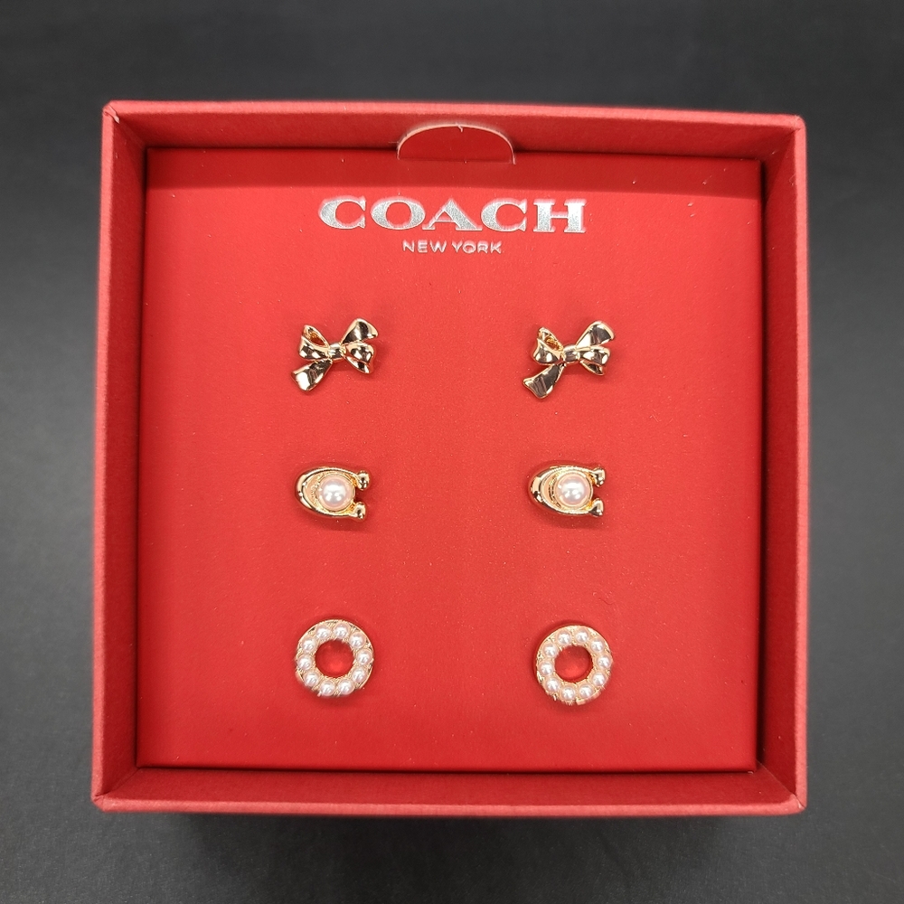 Coach Earring Trio.